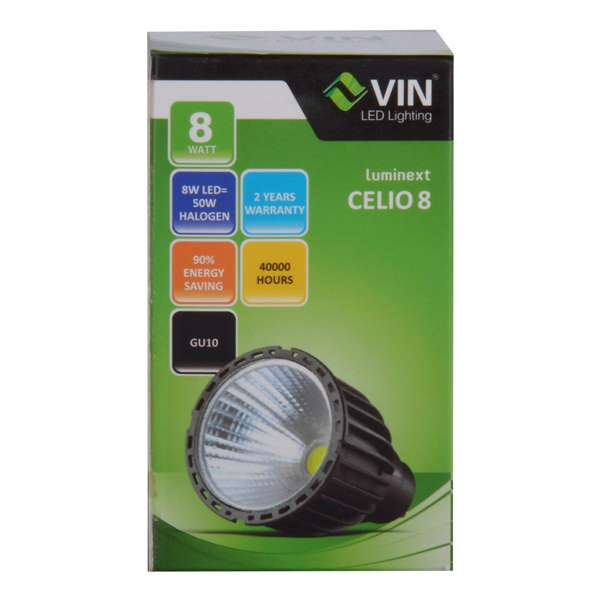 Vin LED Lamps Luminext CELIO 8/ Warm White/ 8 Watts / 2 Years Warranty